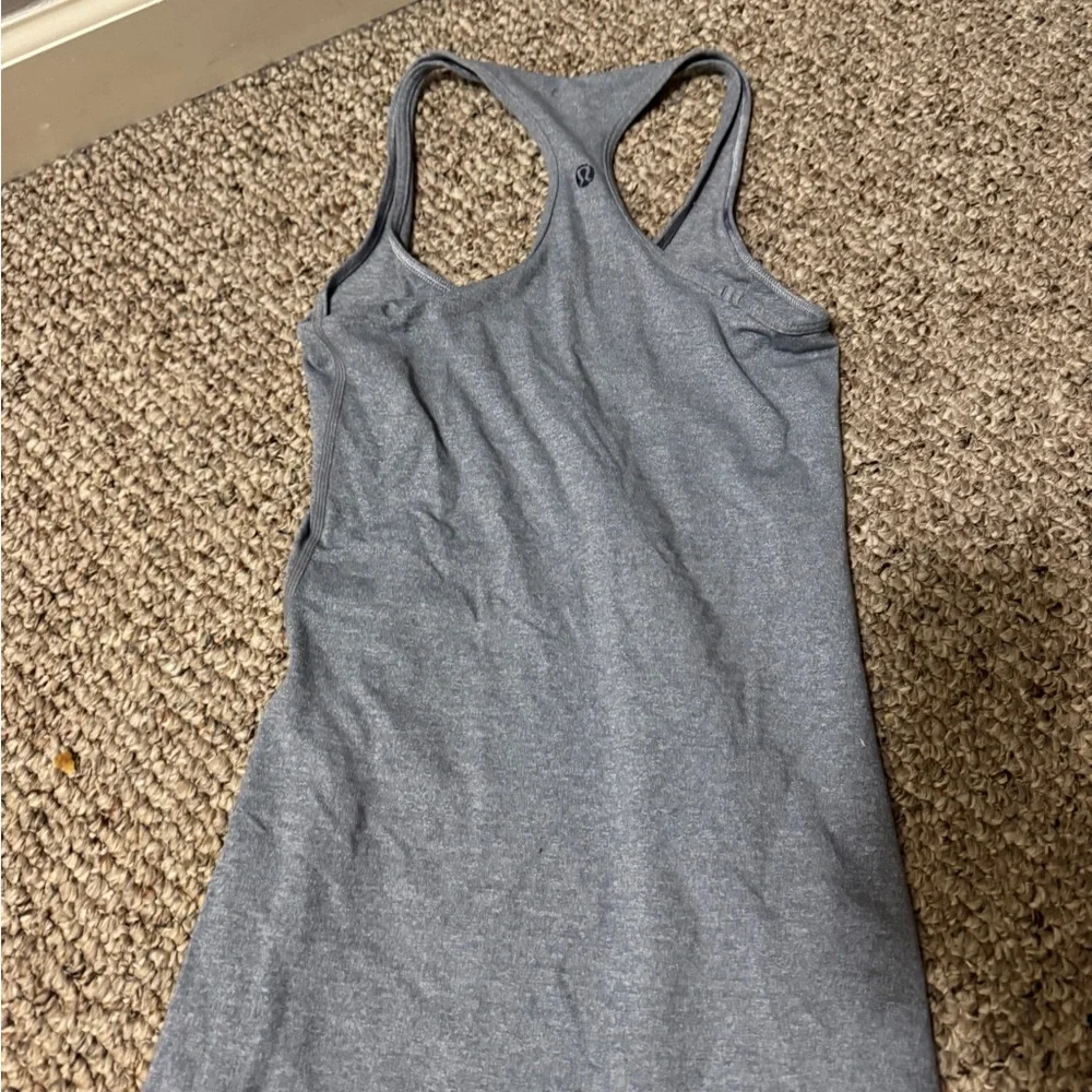 Gray Racerback Tank Top - Picture 2 of 2